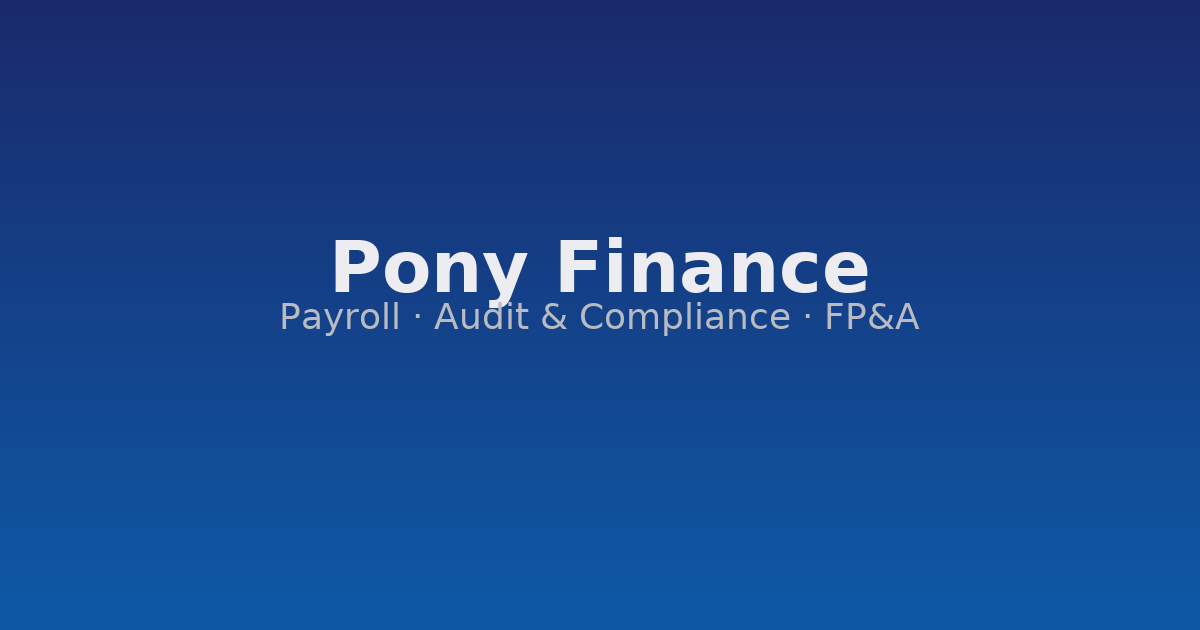 Pony Finance — Accuracy you can trust